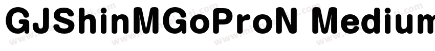 GJShinMGoProN Medium字体转换